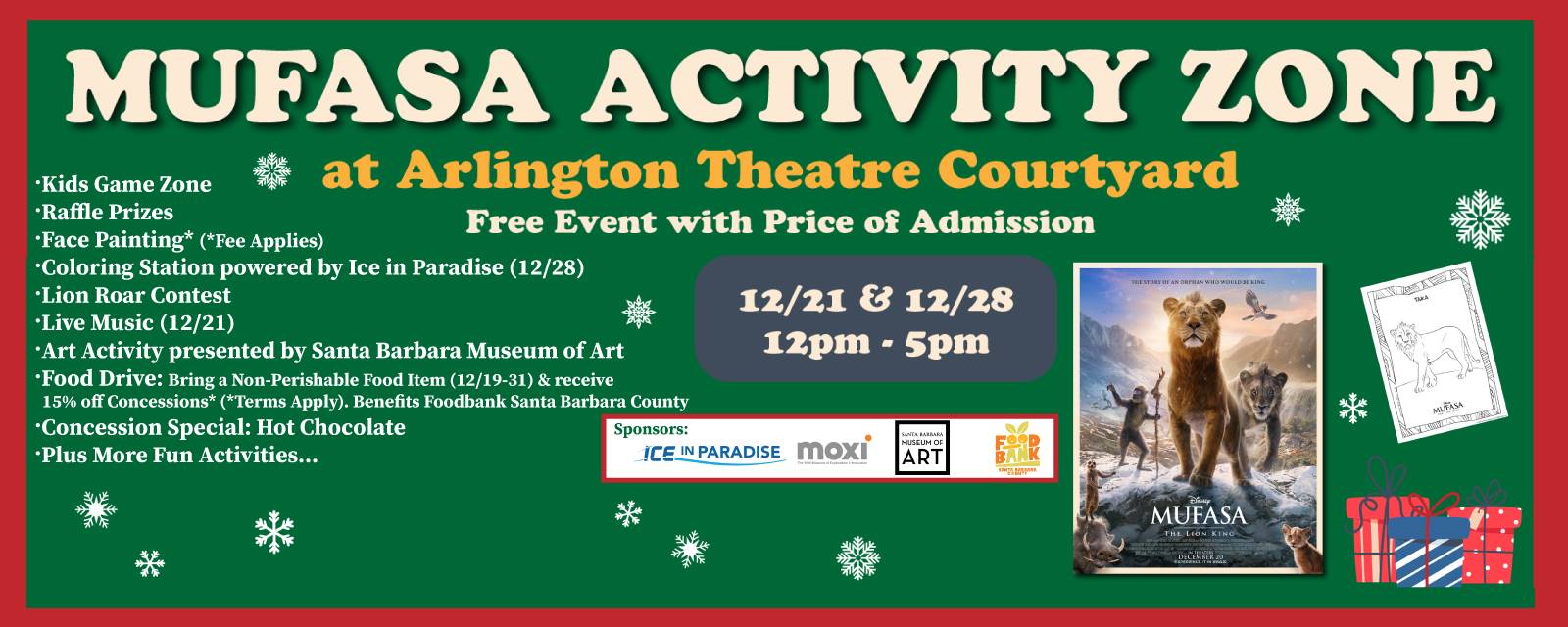 Mufasa Activity Zone @ Arlington Theatre